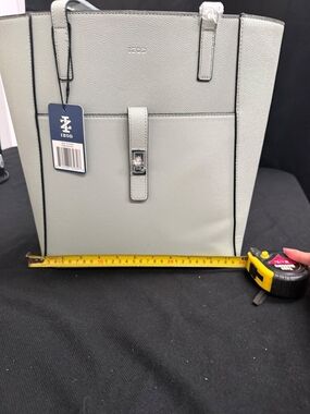 IZOD Light Gray Tote Bag with Front Pocket